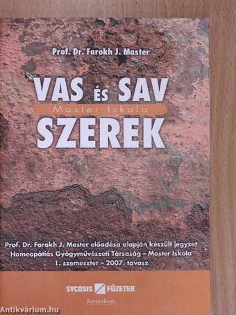 Vas és sav szerek