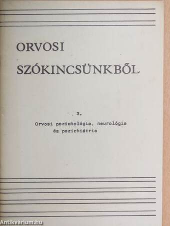 Orvosi szókincsünkből 3.