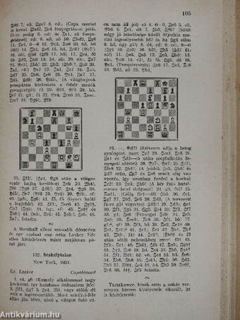 Capablanca/Capablanca veszit