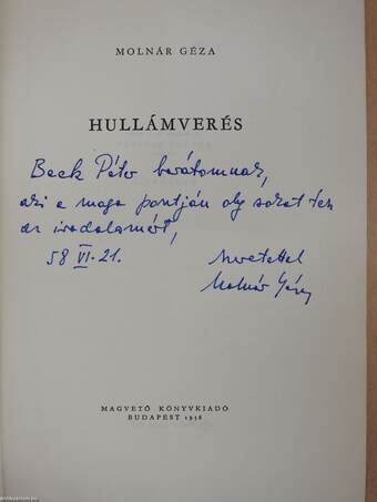 Hullámverés (dedikált példány)