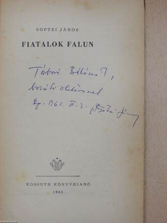 Fiatalok falun (dedikált példány)