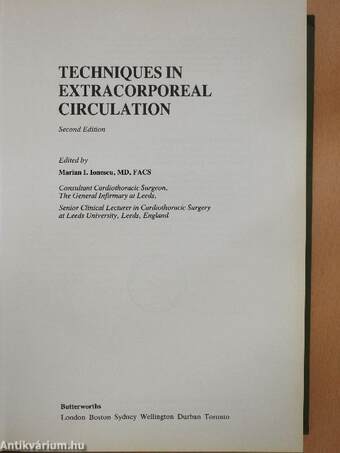 Techniques in Extracorporeal Circulation