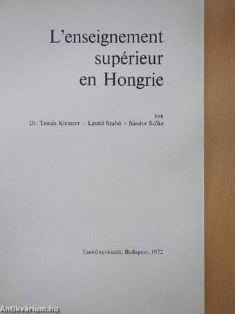 L'enseignement supérieur en Hongrie