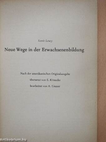 Neue Wege in der Erwachsenenbildung