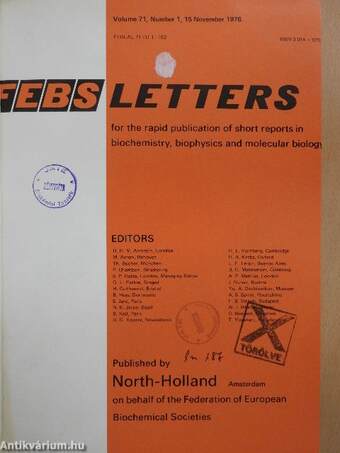 Febs Letters Volume 71, Number 1-2./Volume 72, Number 1-2.