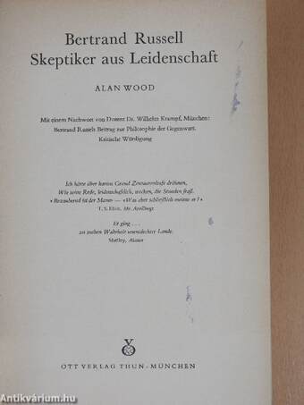 Bertrand Russell - Skeptiker aus Leidenschaft