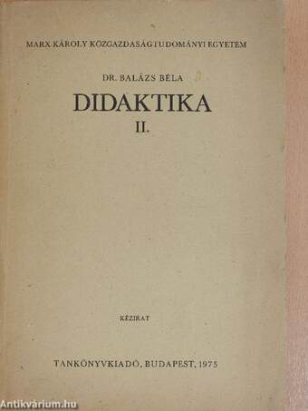 Didaktika II. (töredék)