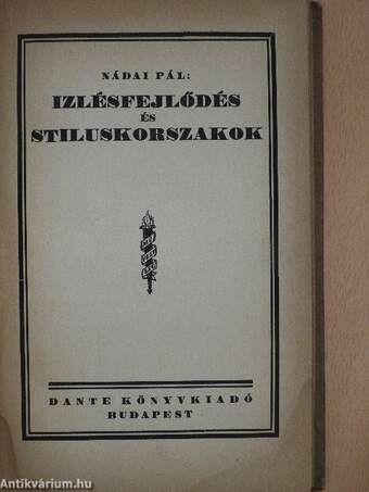 Izlésfejlődés és stiluskorszakok