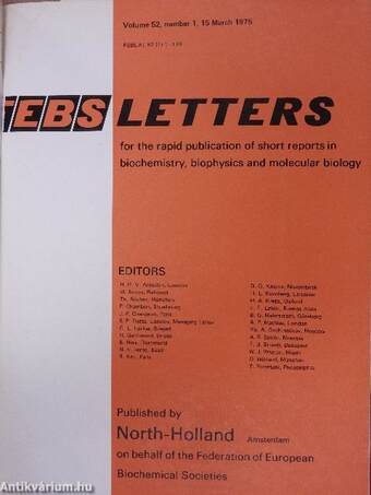 Febs Letters Volume 51, Number 1./Volume 52, Number 1-2.