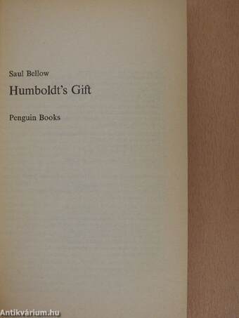 Humboldt's Gift 