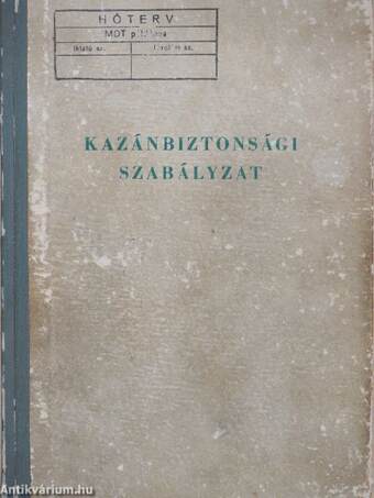 Kazánbiztonsági szabályzat