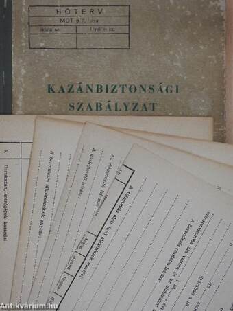 Kazánbiztonsági szabályzat