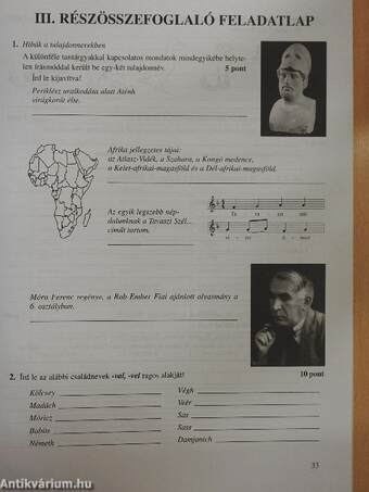 Helyesírási gyakorlófüzet 6. osztály