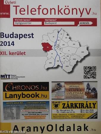 Üzleti telefonkönyv - Budapest XII. kerület 2014