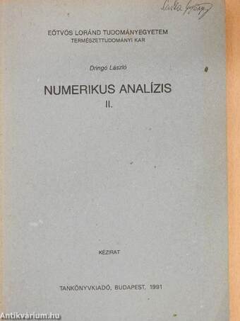 Numerikus analízis II.