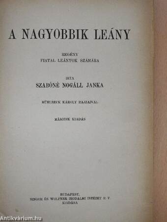 A nagyobbik leány