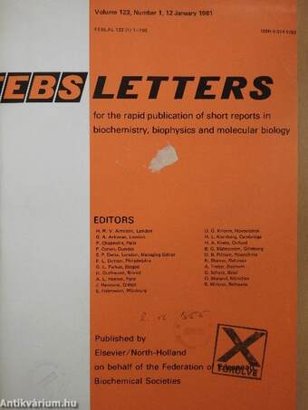 Febs Letters Volume 123, Number 1-2./Volume 124, Number 1-2.