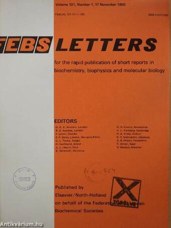 Febs Letters Volume 121, Number 1-2./Volume 122, Number 1-2.