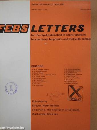 Febs Letters Volume 113, Number 1-2./Volume 114, Number 1-2.