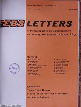 Febs Letters Volume 133, Number 1-2./Volume 134, Number 1-2.