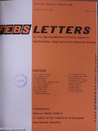 Febs Letters Volume 121, Number 1-2./Volume 122, Number 1-2.