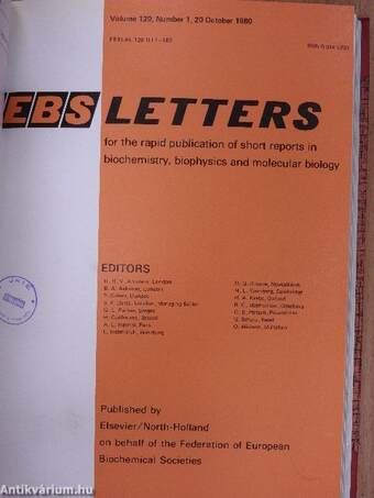 Febs Letters Volume 119, Number 1-2./Volume 120, Number 1-2./Index of Biochemical Reviews 1979