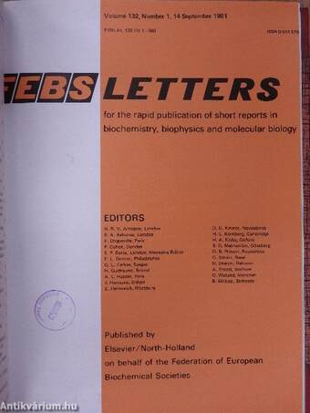 Febs Letters Volume 131, Number 1-2./Volume 132, Number 1-2./Index of Biochemical Reviews 1980