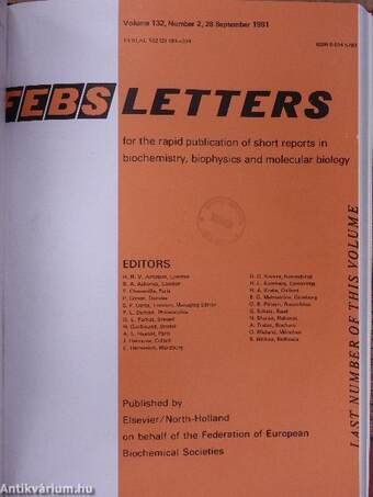 Febs Letters Volume 131, Number 1-2./Volume 132, Number 1-2./Index of Biochemical Reviews 1980