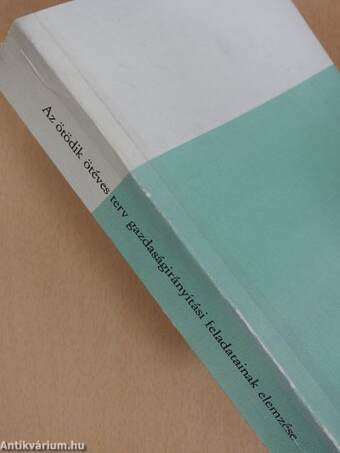 Az ötödik ötéves terv gazdaságirányítási feladatainak elemzése