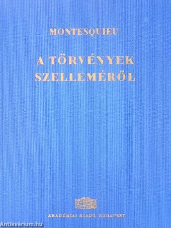 A törvények szelleméről II. (töredék)