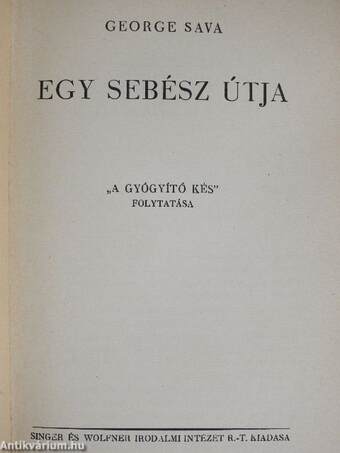 Egy sebész útja