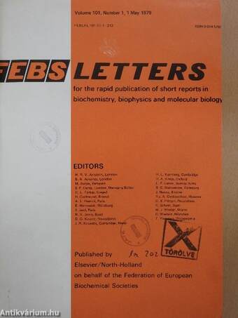 Febs Letters Volume 101, Number 1-2./Volume 102, Number 1-2.