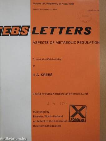 Febs Letters Volume 117, Number 1./Supplement/Volume 118, Number 1-2.