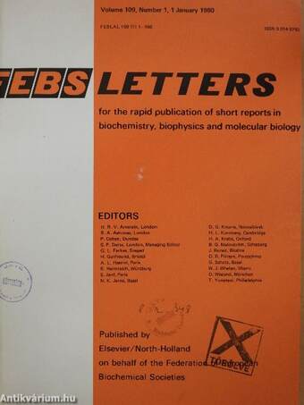 Febs Letters Volume 109, Number 1-2./Volume 110, Number 1-2.