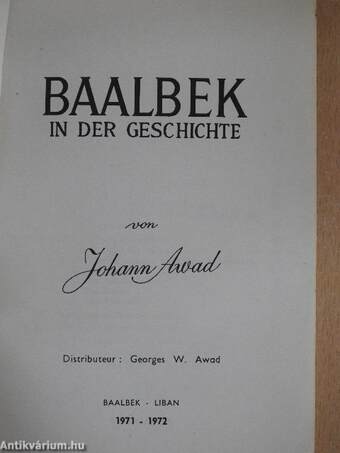 Baalbek in der Geschichte