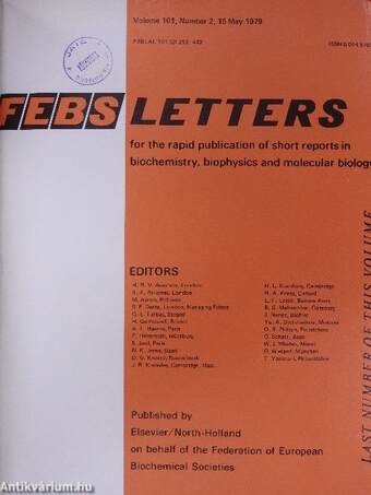 Febs Letters Volume 101, Number 1-2./Volume 102, Number 1-2.