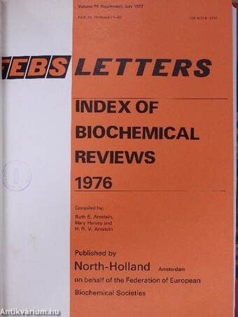 Febs Letters - Index of Biochemical Reviews 1974-1978.