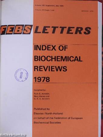 Febs Letters - Index of Biochemical Reviews 1974-1978.