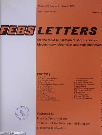 Febs Letters Volume 99, Number 1-2./Volume 100, Number 1-2.