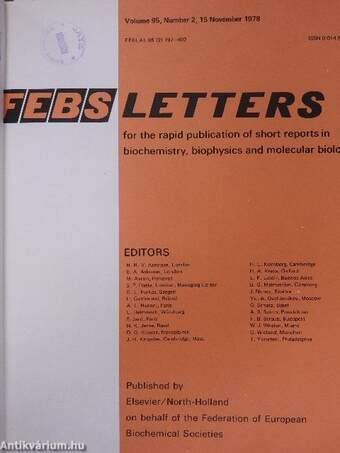 Febs Letters Volume 95, Number 1-2./Volume 96, Number 1-2.