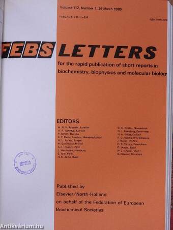 Febs Letters Volume 111, Number 1-2./Volume 112, Number 1-2.