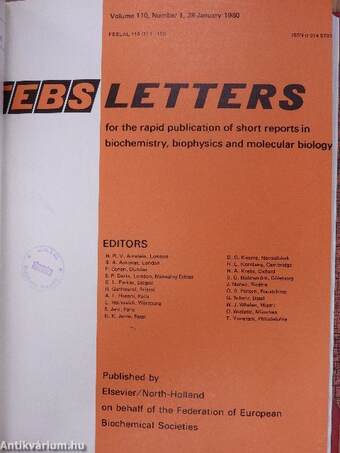 Febs Letters Volume 109, Number 1-2./Volume 110, Number 1-2.