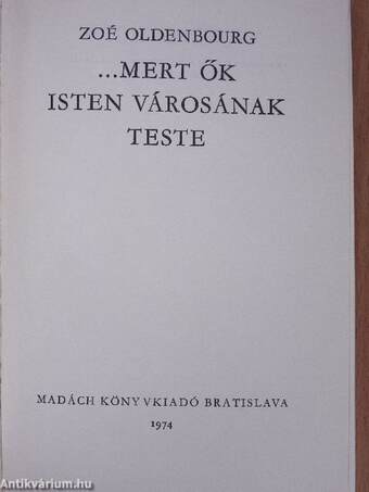 ...mert ők Isten városának teste