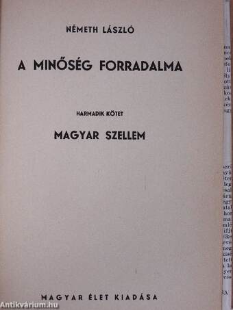 A minőség forradalma I-IV.