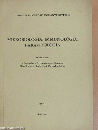 Mikrobiológia, immunológia, parazitológia