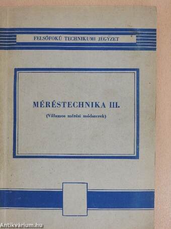 Méréstechnika III.