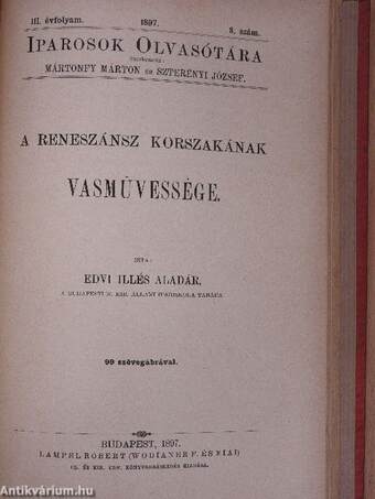 Iparosok olvasótára 1895/3-8., 10., 1897/1., 7-8.