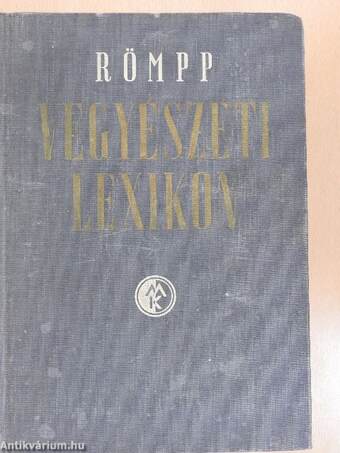 Römpp Vegyészeti Lexikon 2. (töredék)