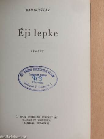 Éji lepke