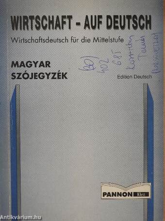 Wirtschaft - auf Deutsch